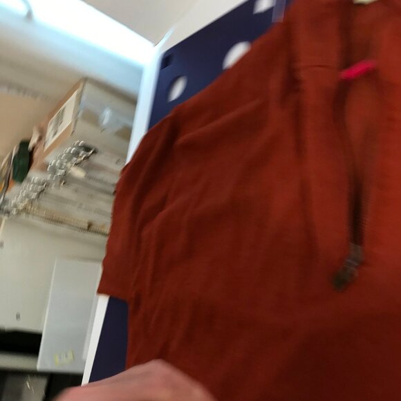 TOMMY BAHAMA BURNT ORANGE 1/4 ZIP SILK BLEND SHIRT SIZE XL - Picture 8 of 8